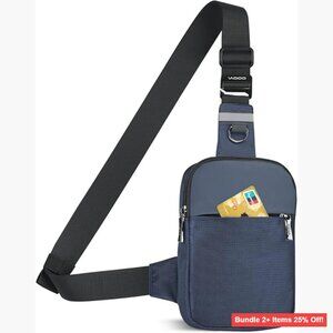 Mini Sling Crossbody Bag RFID Blocking Lightweight Travel Chest Phone Bag